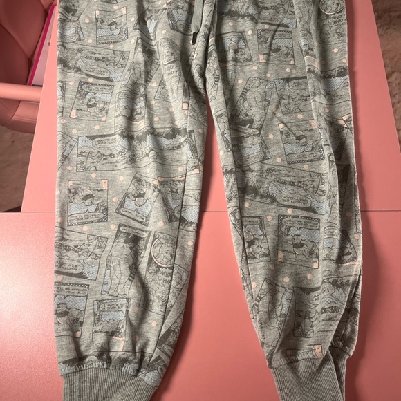 Disney Winnie The Pooh pajama jogger sleep lounge pants Size small 4-6 in‎ grey - Picture 5 of 12